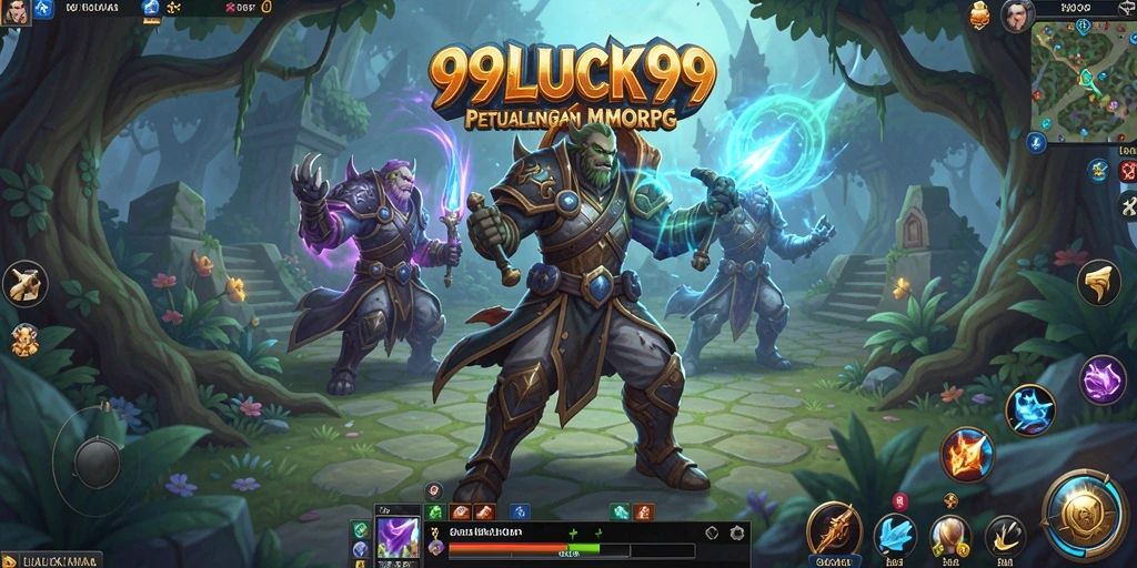 Tampilan gameplay seru dalam petualangan MMORPG 99LUCK99.