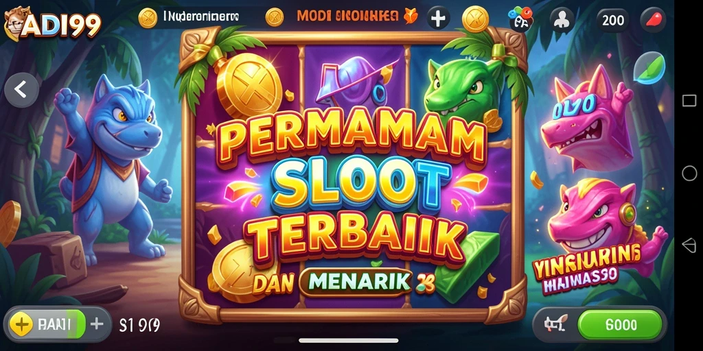 Tampilkan gameplay seru ADI99 dengan grafik slot yang memukau.