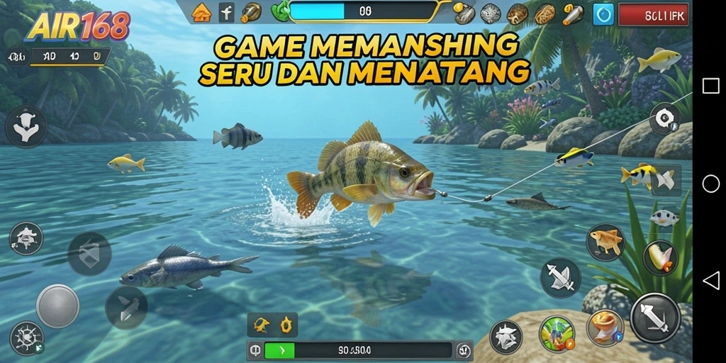Tampilkan gameplay memancing yang mengasyikkan di AIR168.