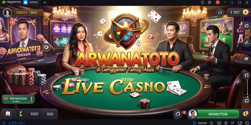 Screenshot gameplay Live Casino yang menarik dan interaktif