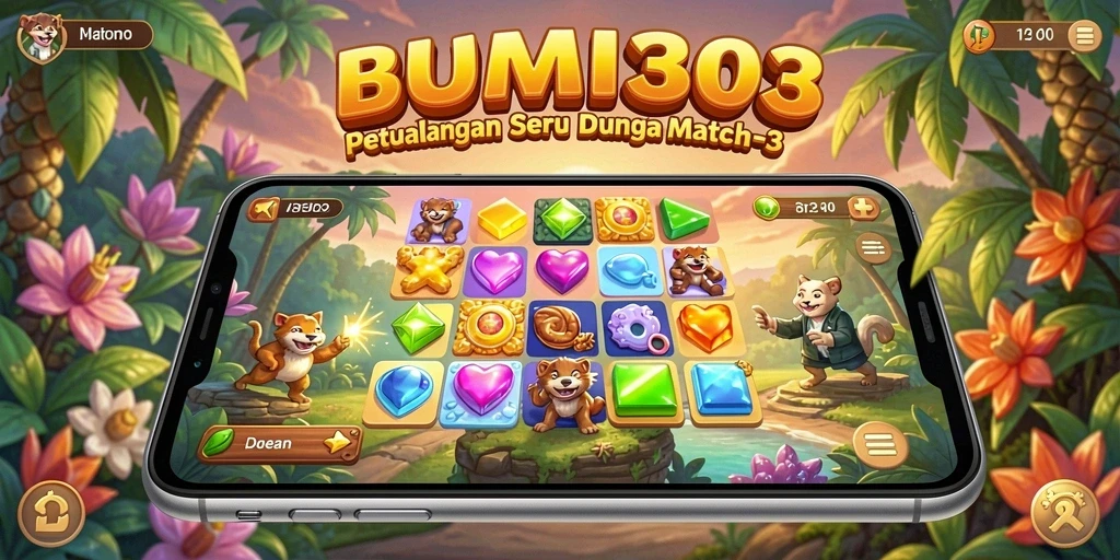 Gameplay BUMI303 yang menantang dan mengasyikkan.