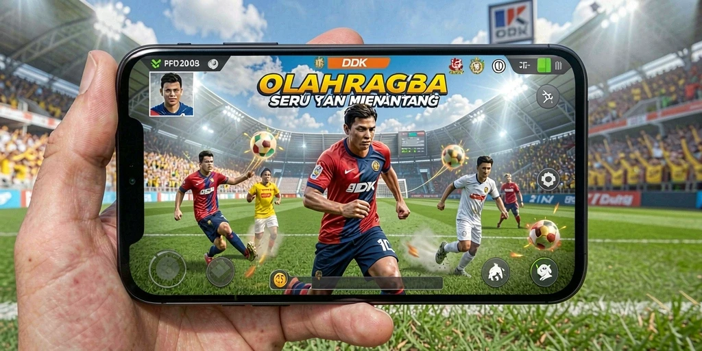 Screenshot DKK menampilkan aksi seru saat bertanding di lapangan.
