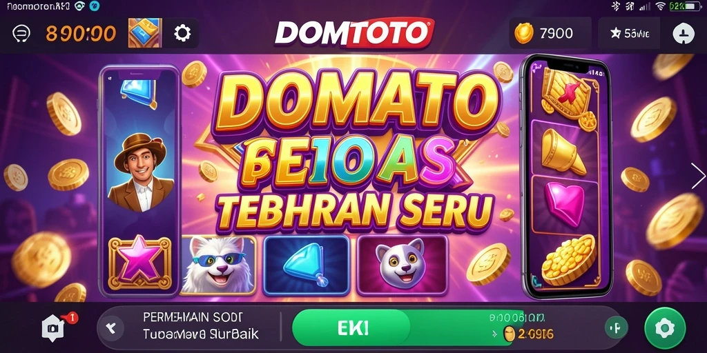 Screenshot utama DOMTOTO menampilkan gameplay Slot yang seru dan menghibur.