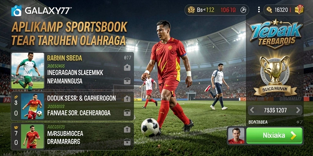 Tampilan menarik dari gameplay taruhan olahraga di GALAXY77.