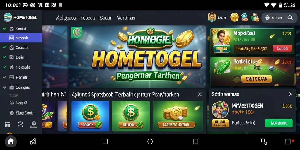 Screenshot gameplay HOMETOGEL menampilkan layar taruhan langsung yang dinamis.