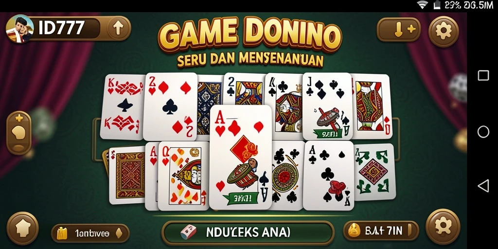 Tampilan menarik gameplay Domino di ID777.