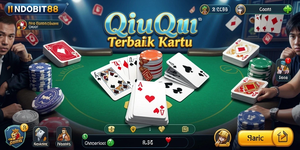 Tampilan gameplay QiuQiu yang menarik di INDOBIT88.