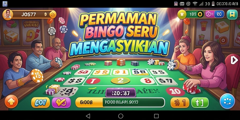 Tampilan permainan Bingo yang menarik dan menyenangkan di JOS77.