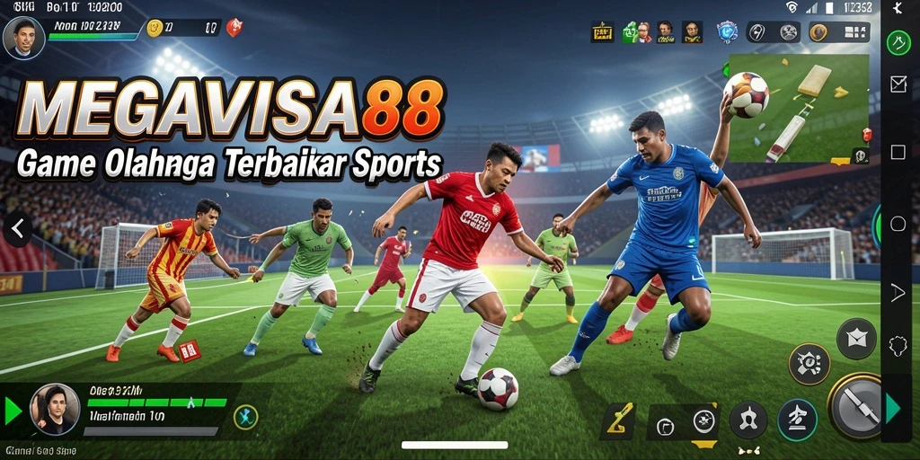 Tampilan menarik dari gameplay olahraga yang seru dan kompetitif.