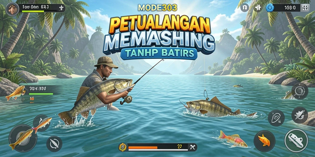 Tangkapan ikan besar saat gameplay MODE303 yang seru.
