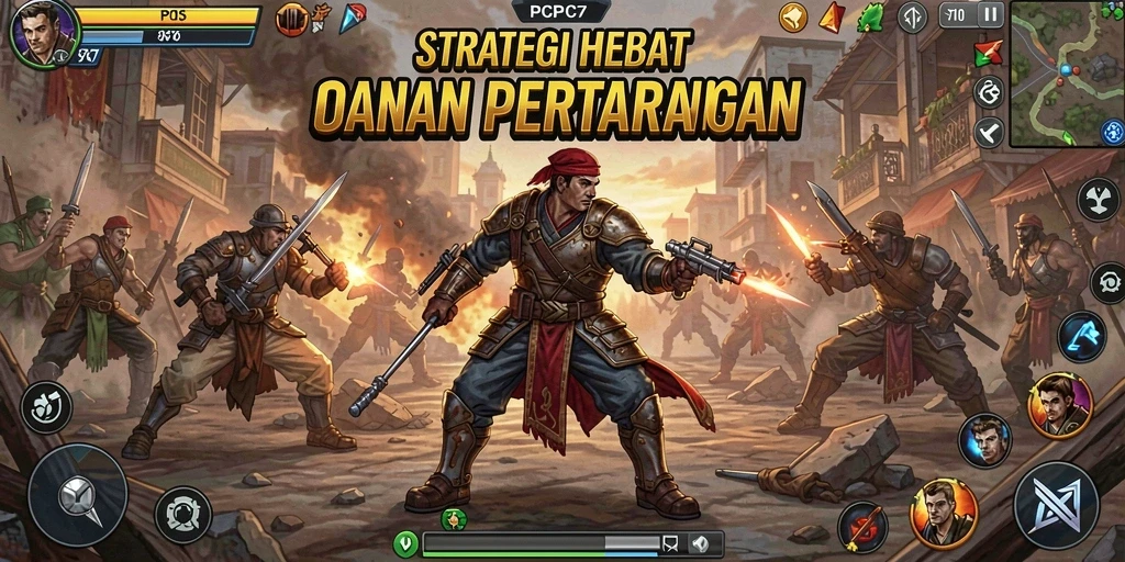 Tampilan menegangkan saat berstrategi dalam PCPC7.