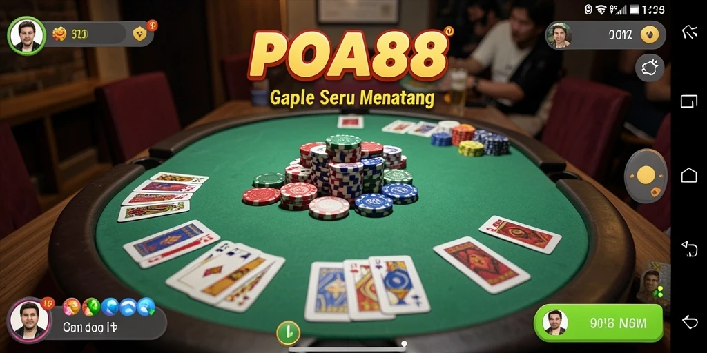 Tampilan gameplay Gaple yang menarik dan interaktif.