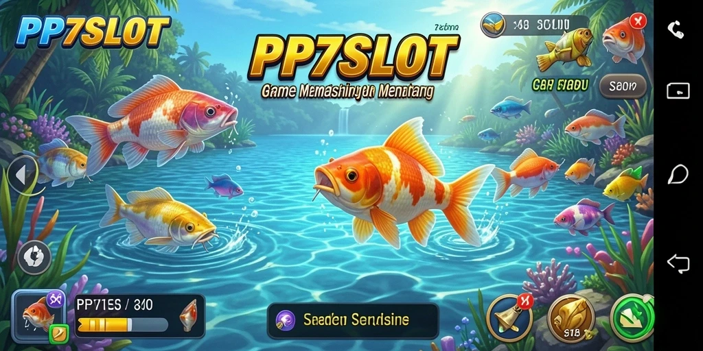 Tampilan gameplay PP7SLOT menghadirkan keseruan memancing yang realistis.