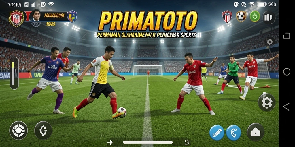 Screenshot gameplay menarik dari PRIMATOTO dengan aksi olahraga seru.