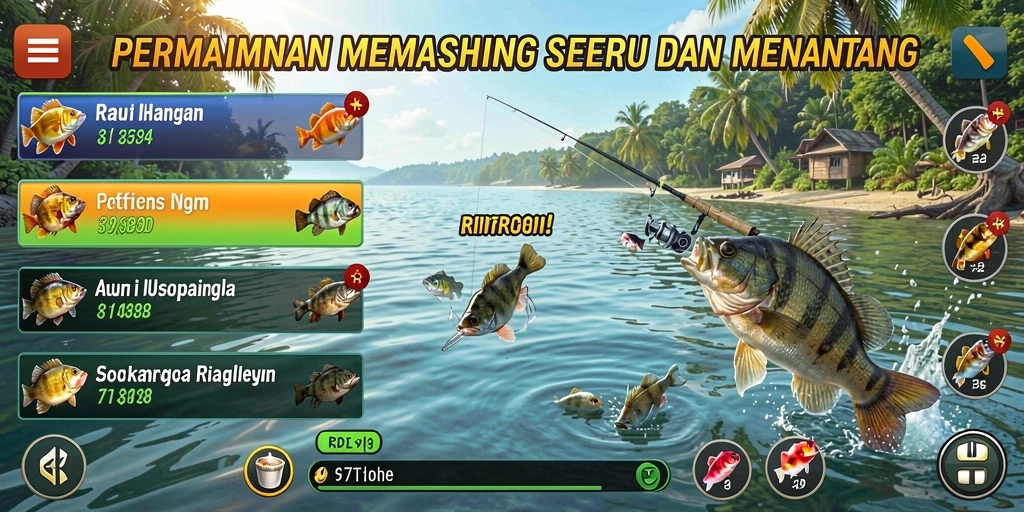 Tangkapan ikan besar di RDI88, menampilkan suasana memancing yang menakjubkan.