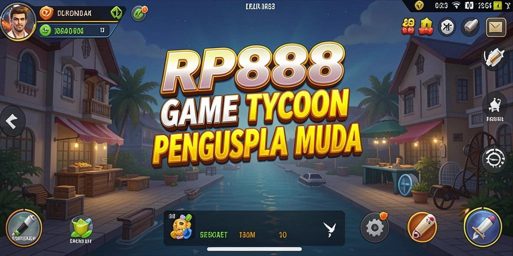 Tampilan menarik dari gameplay RP888 yang penuh strategi Tycoon.