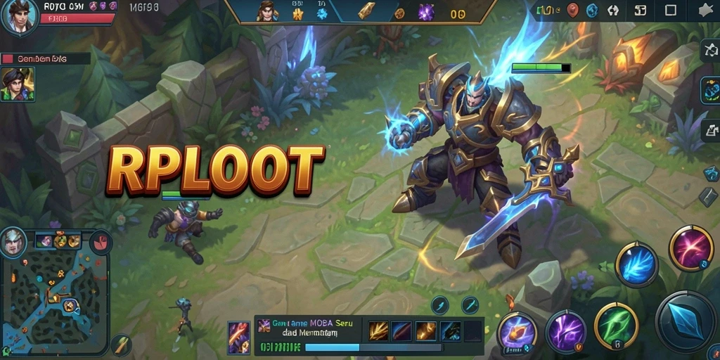 Screenshot gameplay RPLOOT menampilkan aksi intens dan grafis menawan.