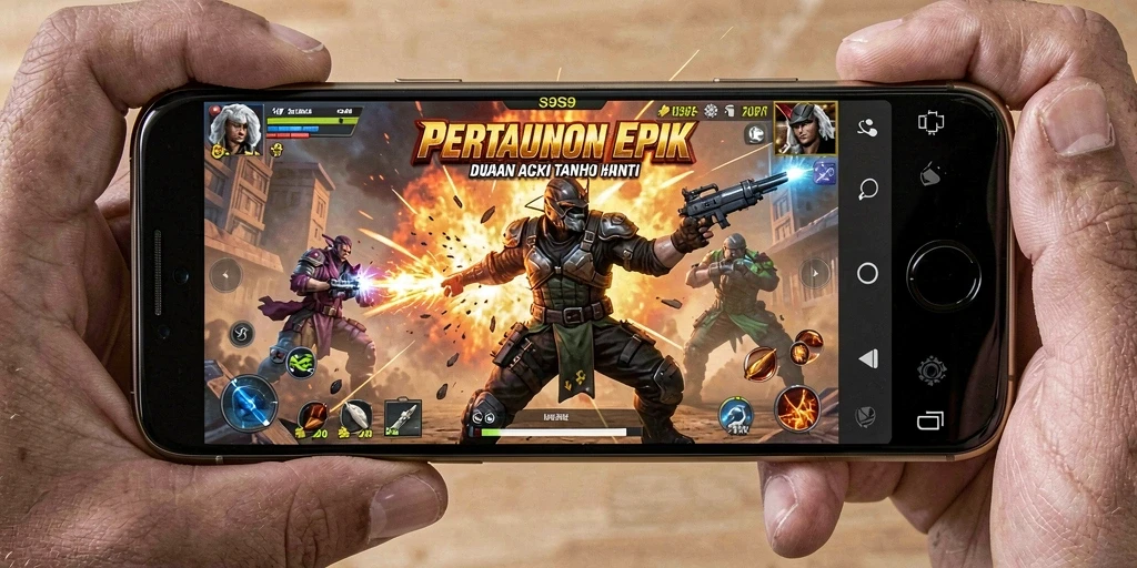 Potret gameplay S9S9 dengan aksi seru dan karakter beragam.