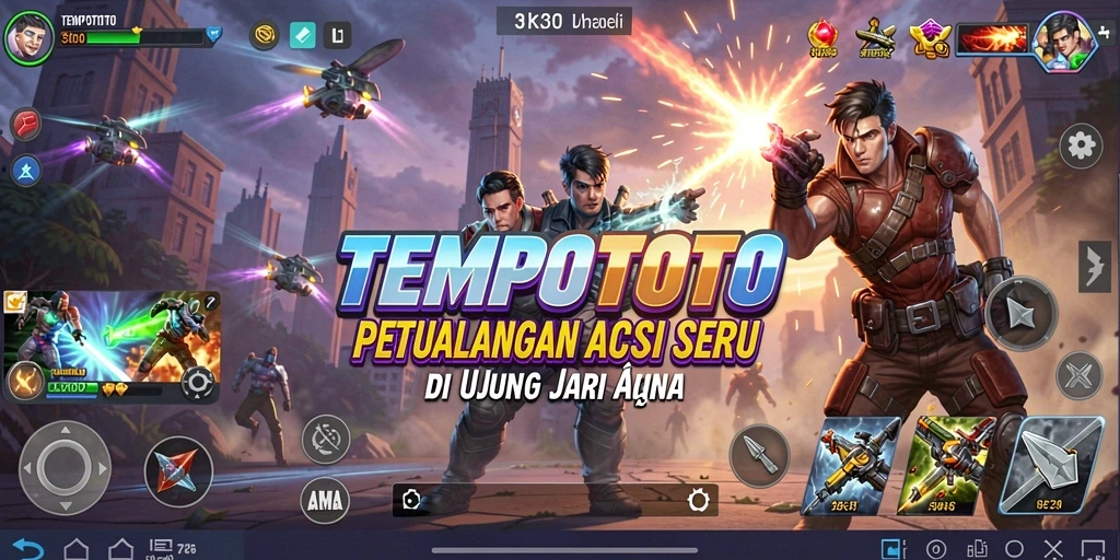 Gameplay seru TEMPOTOTO dengan aksi mendebarkan.
