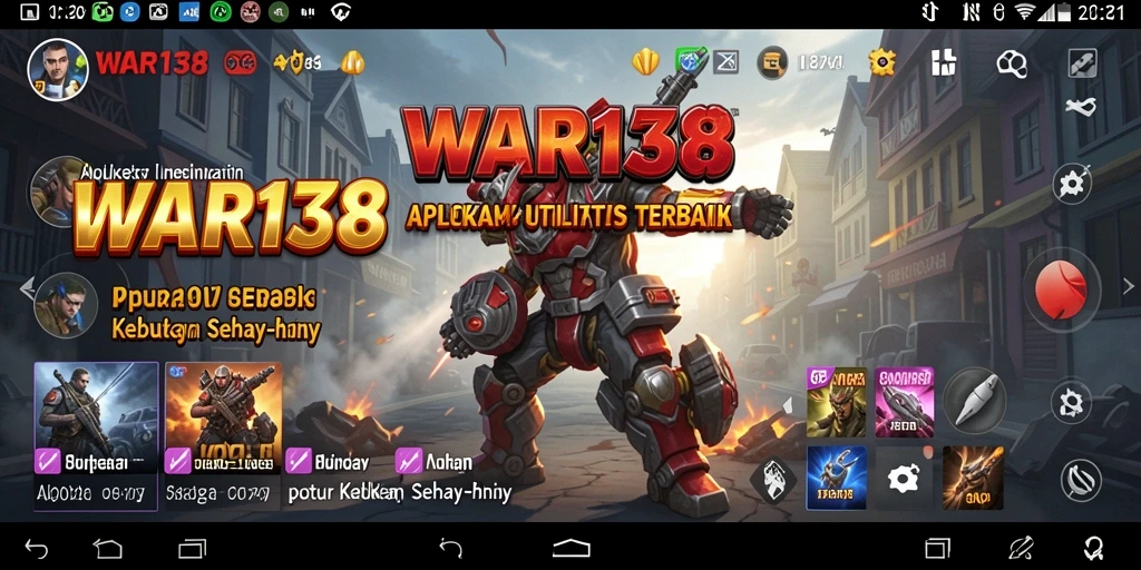 Tampilan antarmuka WAR138 yang user-friendly dan intuitif.