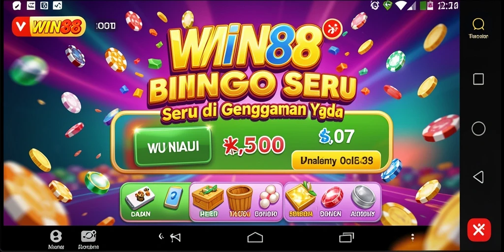 Tampilan gameplay Bingo yang mengasyikkan di WIN88.